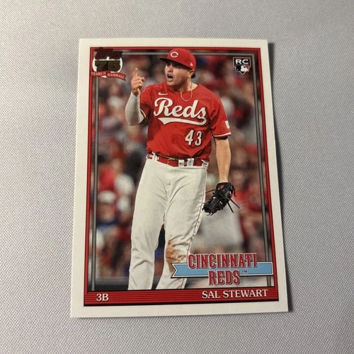 2026 Topps Series 2 1991 75th Anniversary Sal Stewart RC Reds #91B2-13