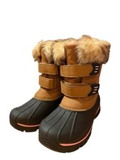 Cat Jack Betty Snow Boots Brown Faux Fur Waterproof Girls 3