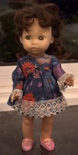 Vintage Amanda Jane Doll Brunette hair and floral dress