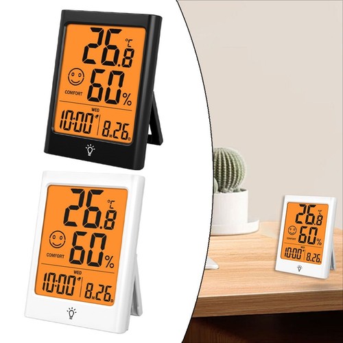 Indoor Temperature and Humidity Monitor Backlit Display Accurate Readings - Picture 2 of 29