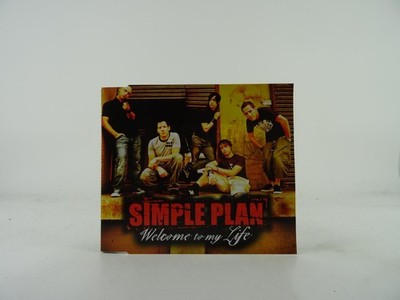 SIMPLE PLAN WELCOME TO MY LIFE (B51) 1 Track Promo CD Single including Picture S