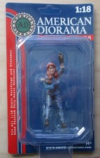 RETRO FEMALE MECHANIC II AMERICAN DIORAMA 1:18 Scale Figurine 3.5" Lady Figure