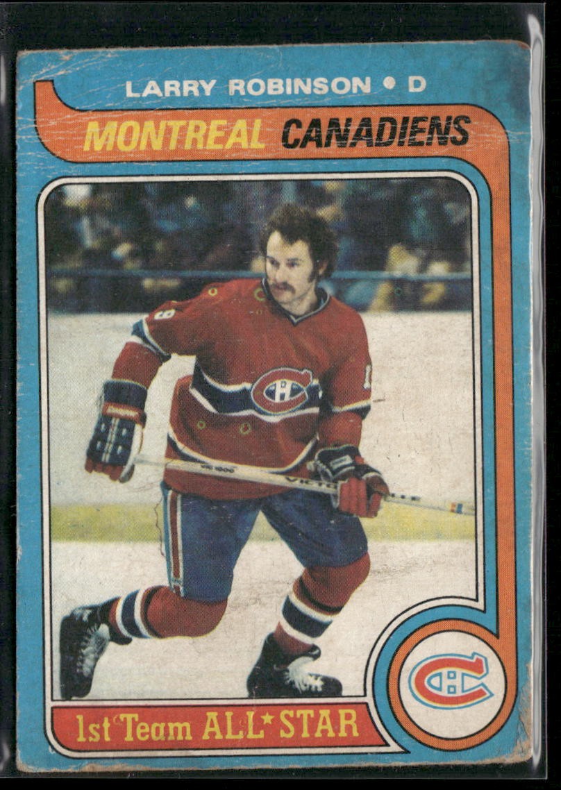 Larry Robinson #50 Hockey Cards 1979 O-Pee-Chee trading card — raw and PSA graded price guide