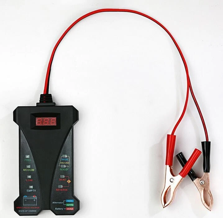 Professional Car Digital Battery Tester Voltmeter Charging System Analyzer Tool - Image 2 of 4