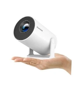 Mini Projecteur avec Wifi 6 et Bluetooth5.4, Projecteur portable 4K blanc