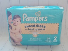 Pampers Swaddlers Baby Diaper Size 2 10-22 Lbs, 29 Diapers