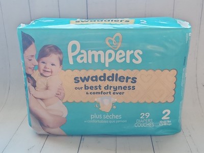 Pampers Swaddlers Baby Diaper Size 2 10-22 Lbs, 29 Diapers 