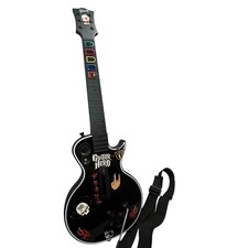 Les Paul XBox 360 Guitar Hero Guitar Red Octane Wireless Controller Tested Works