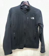 The North Face Apex Jacket Men’s Small Black Softshell Zip EUC Windproof
