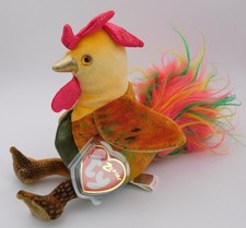 Original TY Beanie Baby  CHINESE ZODIAC Year of the ROOSTER  MWMT 2000