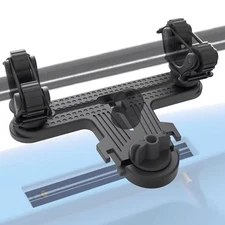 Kayak Paddle Holder T-Design Doubleheader Track Mount Accessories Black