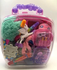 Disney Once Upon a Story Case – Filled With Mixed Toys / Stationery Lot