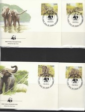 Sri Lanka 1986 elephants  FDC (s179)