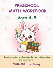 Preschool Math Workbook: Number Tracing  Early Math Skills for Kids Ages 4  5