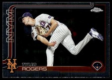 TYLER ROGERS 2025 TOPPS CHROME UPDATE NEW YORK METS #USC148