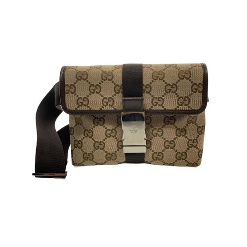 GUCCI Bag: Waist Bag 131236 Brown W18H13.5D6cm;