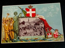 VINTAGE POSTCARD-MILITARY DISTRICT OF VARESE-ITALY-YEAR 1904-OLD POSTCARD