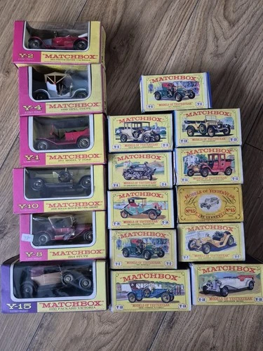 JOBLOT OF 17 VINTAGE MATCHBOX CARS OF YESTERYEAR ALL BOXED EXCELLENT CONDITION