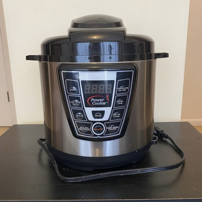 #ad Intertek POWER COOKER Pressure Cooker Pro 6 Quart PC TR16 Stainless Steel Black $49.99