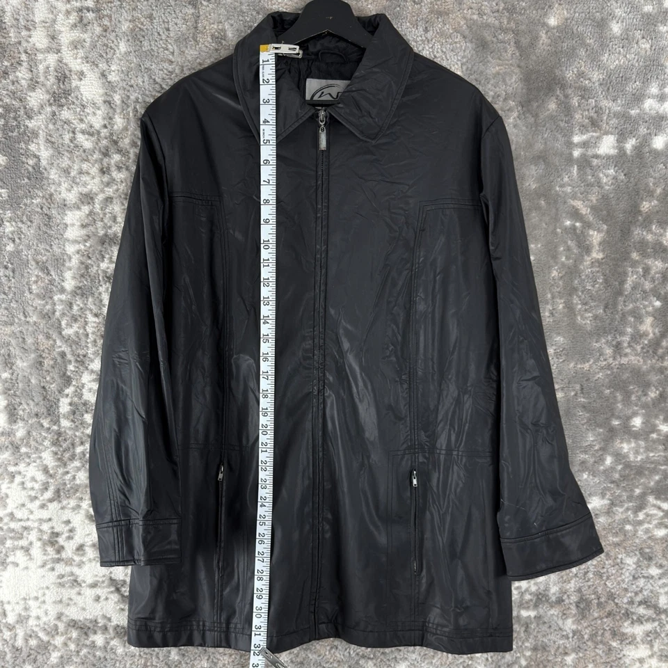 Chaqueta Weather Tamer Plus Talla 1X Cuero Sintético Cremallera Completa Negra Manga Larga Outdoo Foto 3 de 4