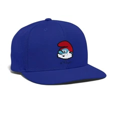 Smurfs Embroidered Papa Smurf Snap-back Baseball Cap