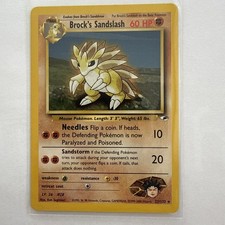 Brock's Sandslash - 23/132 - Pokemon Gym Heroes Unlimited Rare Card WOTC LP on eBay