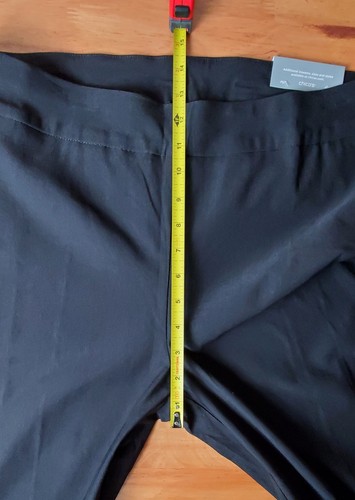 Pantaloni alla caviglia nuovi con etichette Chico's So Slimming Brigitte cuciture strass neri 2R 12 - Foto 14 di 15