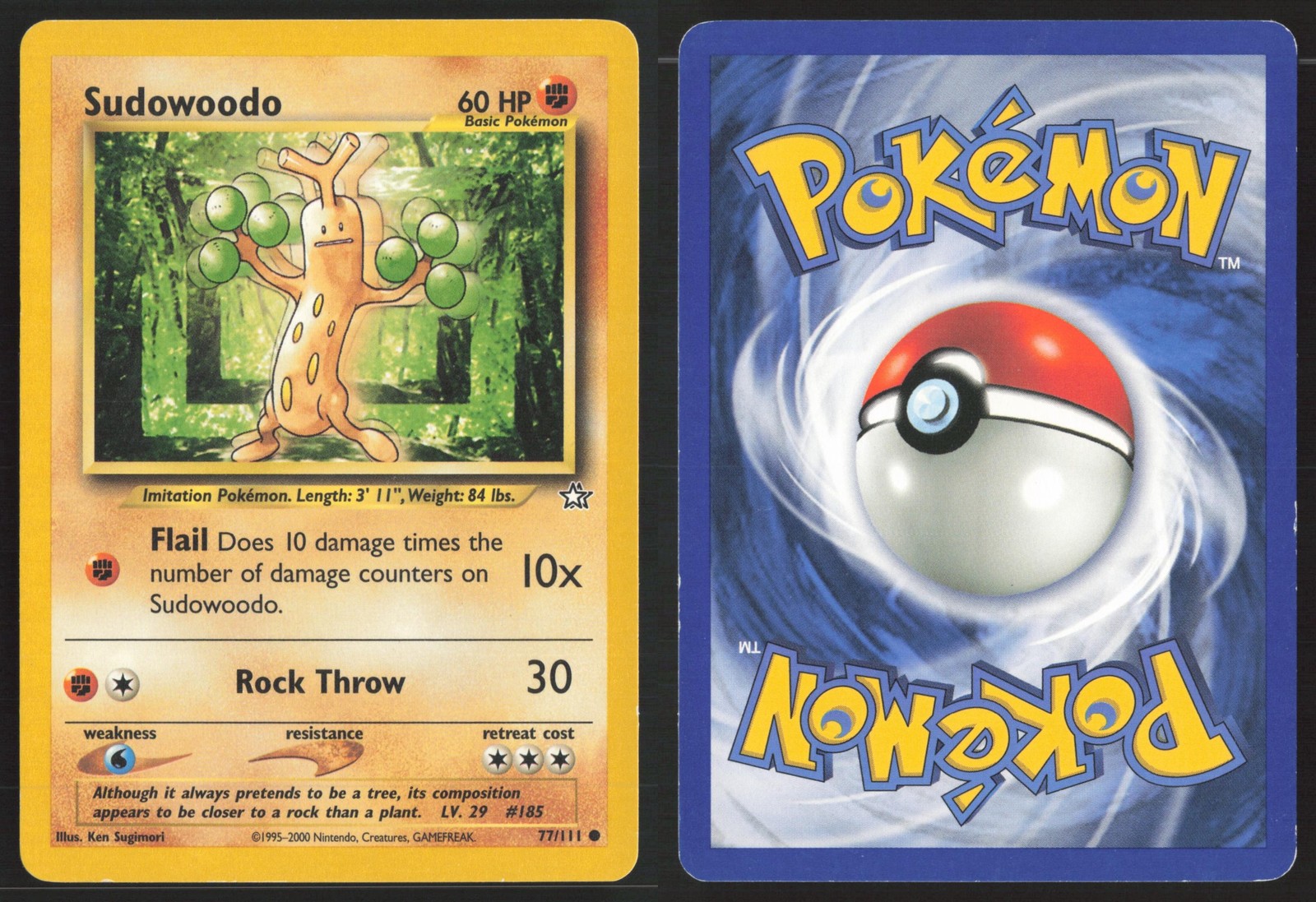 Pokemon TCG | Sudowoodo 77/111 | Neo Genesis Common | Lightly Played