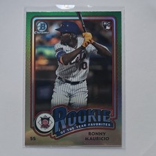 Topps 2024 Bowman Rookie of the Year Favorites Ronny Mauricio #ROY-1 RC Mets