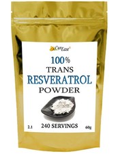 100 PURE TRANS RESVERATROL POWDER Polygonum Cuspidatum 240 Serving 60g 4 Months