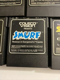 ColecoVision Games Lot Donkey Kong Smurf Subroc Lady Bug And Turbo Coleco Vision