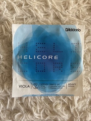 D'Addario Helicore Viola Single D String, Long Scale, Heavy Tension H412 LH