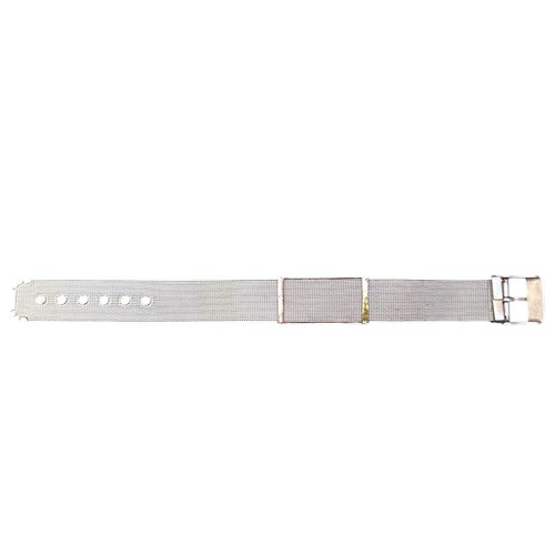 VTG Silver Tone Marcasite Watch-Like Mesh Bracelet w/Adjustable Buckle Closure - Picture 6 of 7