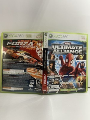 Marvel Ultimate Alliance & Forza 2 W/ Manuals Xbox 360 CIB TESTED AND WORKING