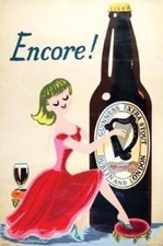 Guinness Encore Vintage Advertising 12x8in Metal Sign Poster Wall Decor