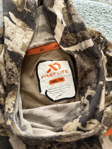 First Lite Wool Lightweight Cipher Hunting Hoodie Men’s Large Sample - Picture 3 of 9