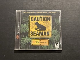 Caution Seaman Sega Dreamcast CIB Complete + Manual Tested & Works No Microphone