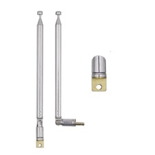 2 Pack 7 Sections Telescopic AM FM Radio Antenna Replacement for TV FM AM Stereo