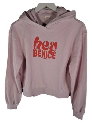 s.Oliver Mädchen Hoodie ''Hey Be Nice'' Rosa Gr. 170 Cropped