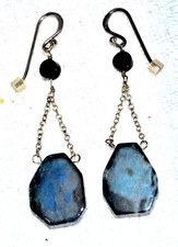 BARSE Stone Drop Earrings 925 Sterling Silver...