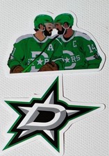 2 Custom NHL Dallas Stars Hockey Stickers Logo & Players Vinyl 2