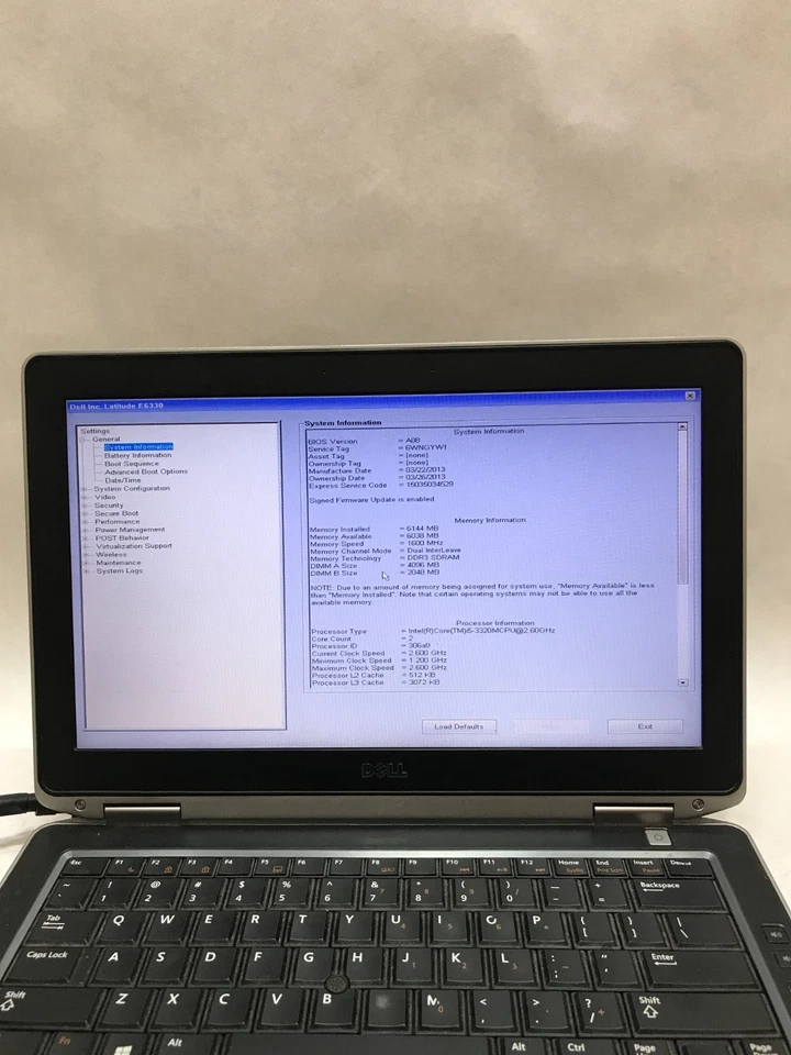 Dell Latitude E6430s 14" Intel Core i5 4GB RAM NO HDD/OS Missing Components - DW - Image 2 of 4