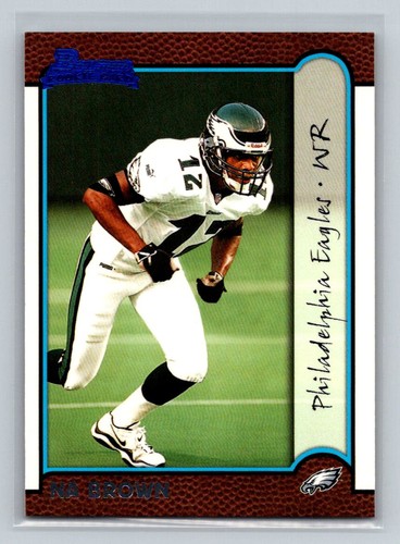 Tarjeta de fútbol americano Bowman Rookie RC #208 1999 Na Brown Philadelphia Eagles - Imagen 1 de 2