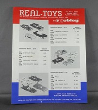 1964 Hubley Trade Catalog Insert Showing Full Line of Real Toys and Displays