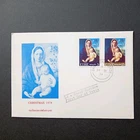 Ireland Stamps 1974 Harp FDC ; Christmas.