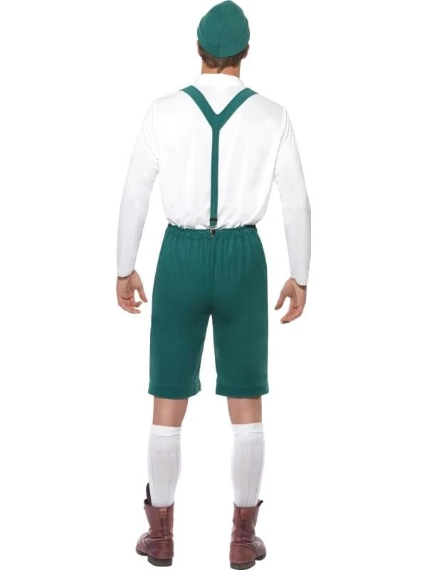 Disfraz Oktoberfest Lederhosen adulto: verde Foto 2 de 2