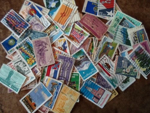 Collection 100 US stamps - 250th Birthday series - #3 The 50 States