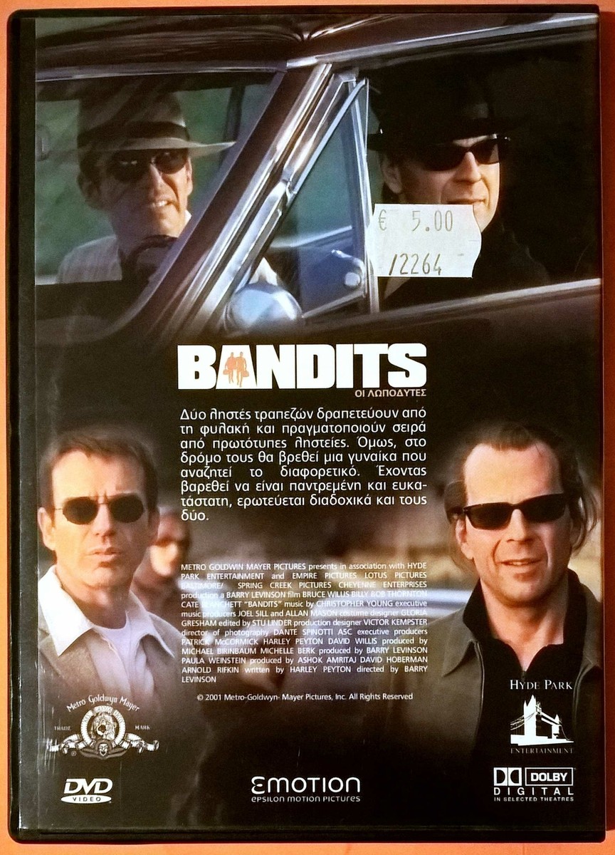 Bandits 2001 DVD Region 2 Comedy Bruce Willis Billy Bob
