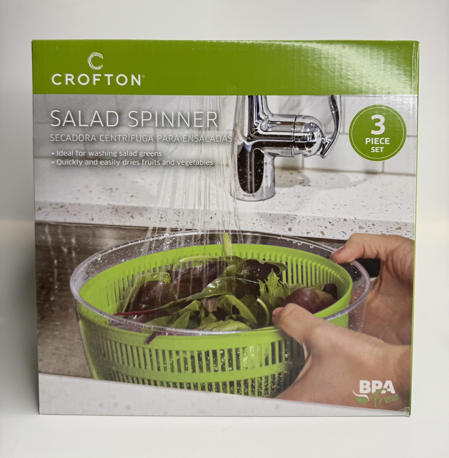 Crofton Salad Spinner 3 Pc Set-image
