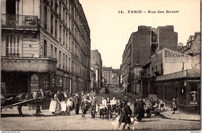 S19402 cpa Paris 18e - Rue des Roses | eBay